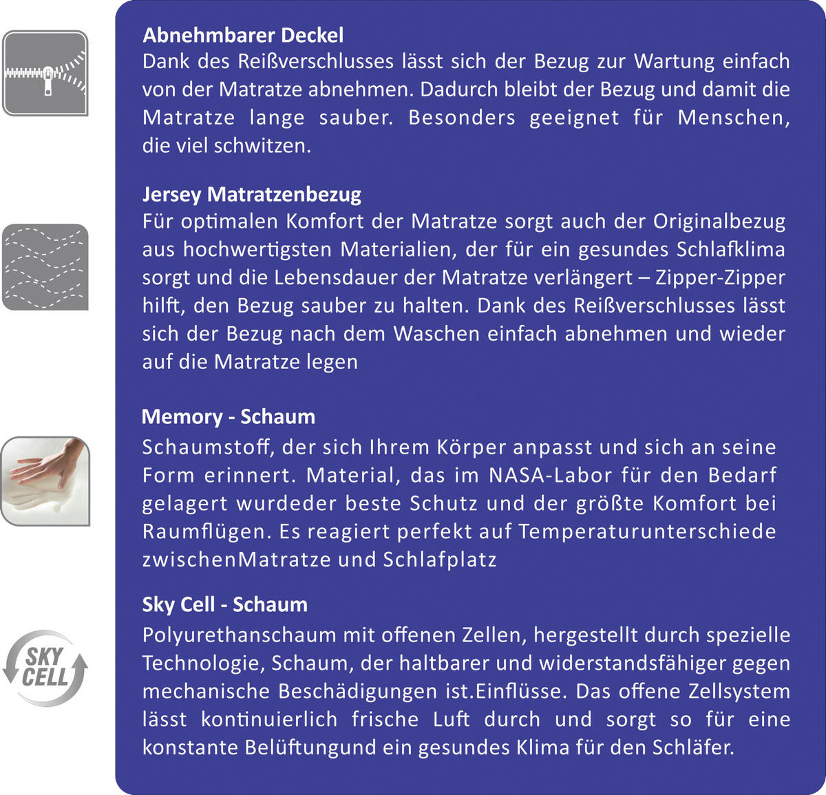 TASCHENFEDERKERNMATRATZE 140/200 cm Höhe ca. 15 cm  - Weiß, Basics, Textil (140/200cm) - Boxxx