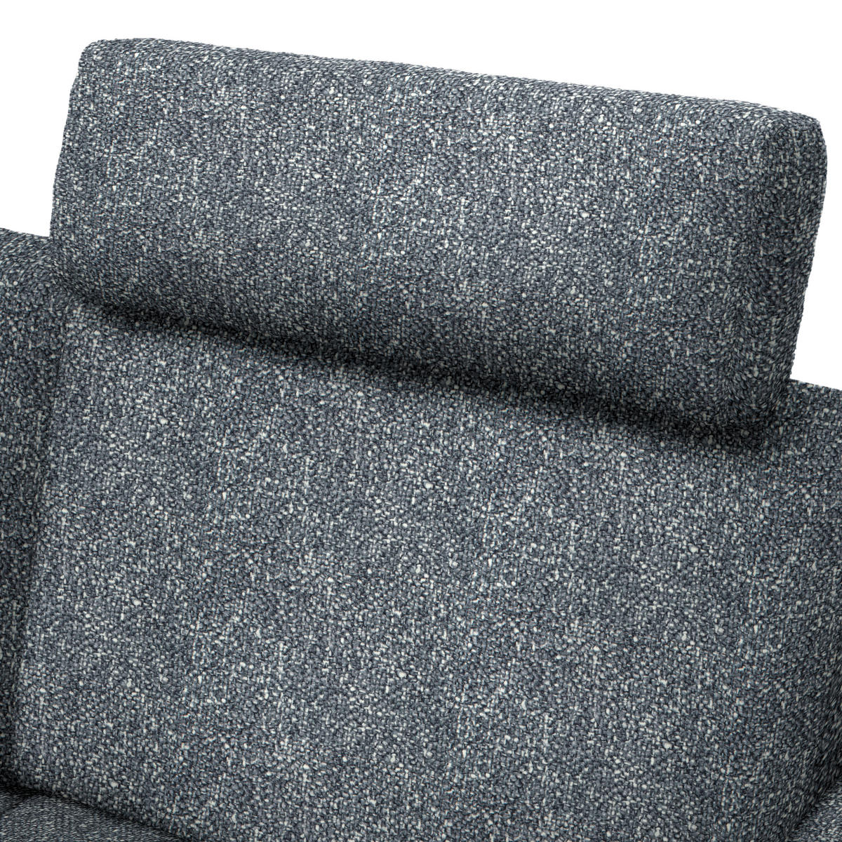 ECKSOFA Struktur Dunkelgrau  - Dunkelgrau/Schwarz, Design, Textil/Metall (157/262cm) - Novel