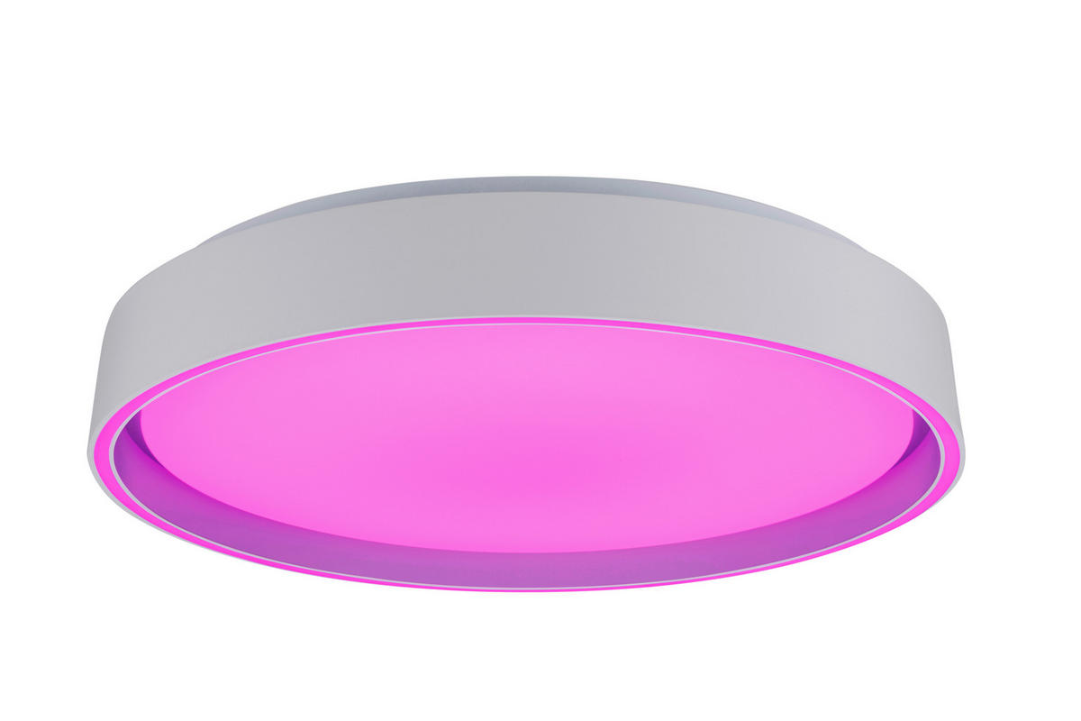 LED-DECKENLEUCHTE Zadar 40/7,5 cm  - Weiß, Design, Kunststoff/Metall (40/7,5cm) - Novel