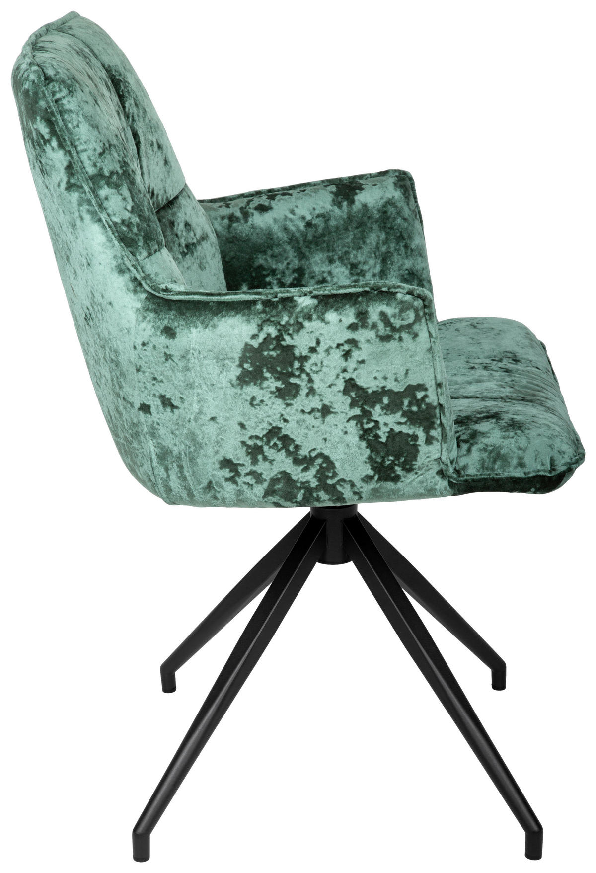 KAROSSZÉK fekete, olajkék  - olajkék/fekete, Design, textil/fém (59/89,5/63cm) - Novel