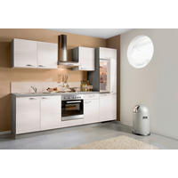 KÜCHENBLOCK 270 cm   in Weiß, Eichefarben  - Eichefarben/Weiß, KONVENTIONELL, Holzwerkstoff (270cm) - Welnova