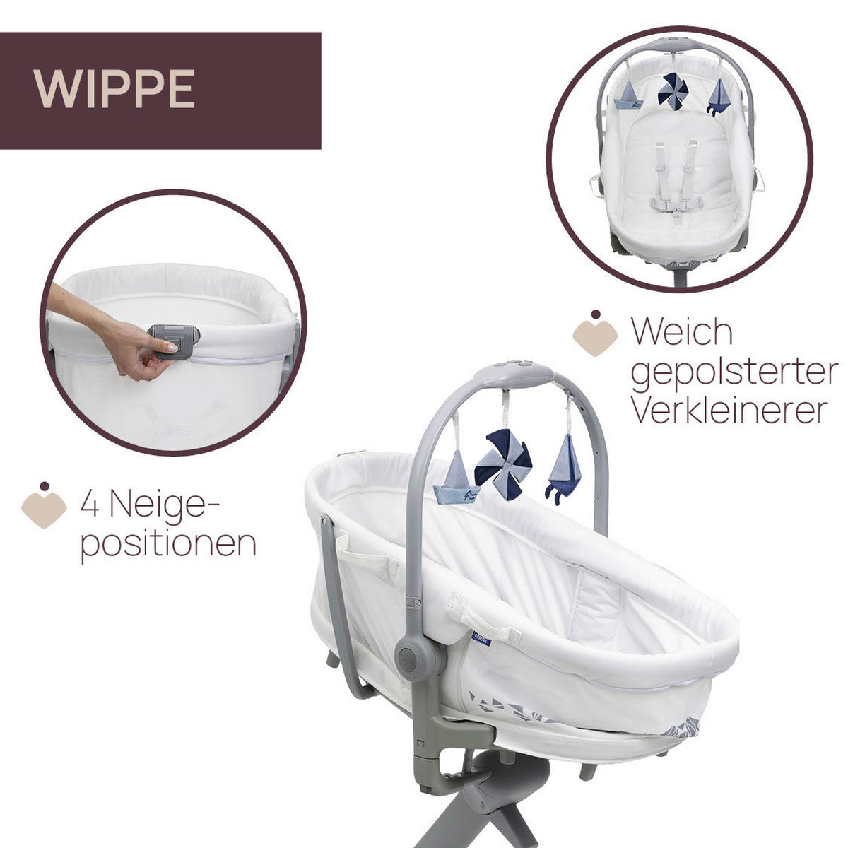 STUBENWAGEN BABY HUG PRO  Creme  - Creme, Basics (85/60/88-122cm) - Chicco