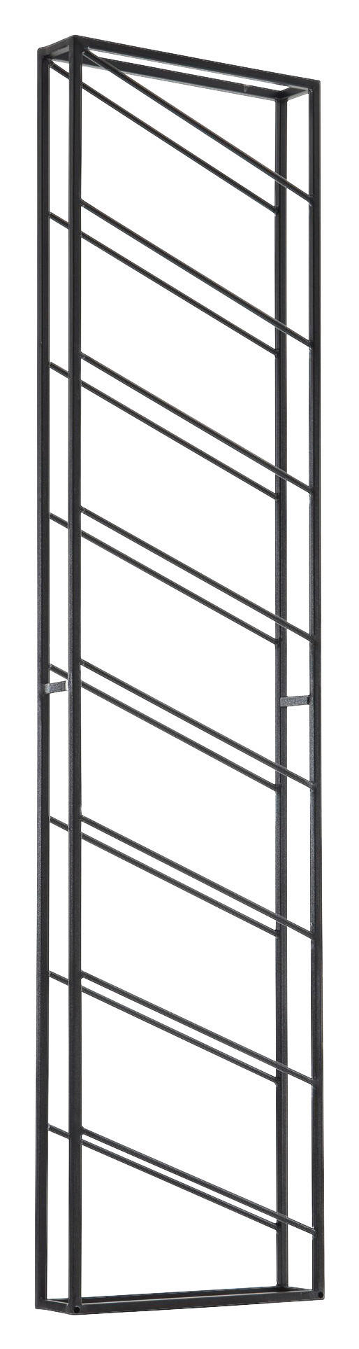REGAL ZA VINO crna  metal   - crna, Design, metal (36/150/8cm) - MID.YOU