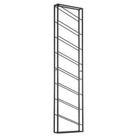 REGAL ZA VINO crna  metal   - crna, Design, metal (36/150/8cm) - MID.YOU