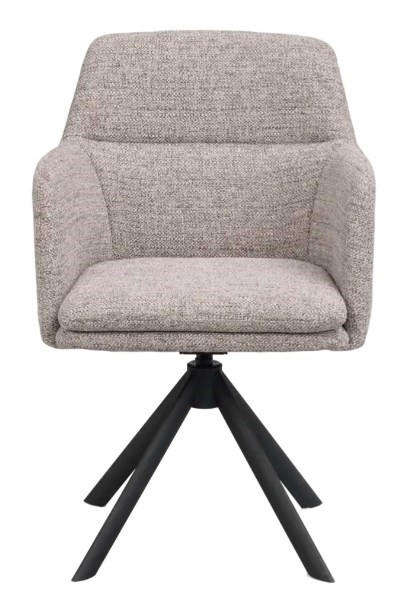 SNURRSTOL  i svart, greige  - greige/svart, Klassisk, metall/trä (56/84/61cm) - Rowico