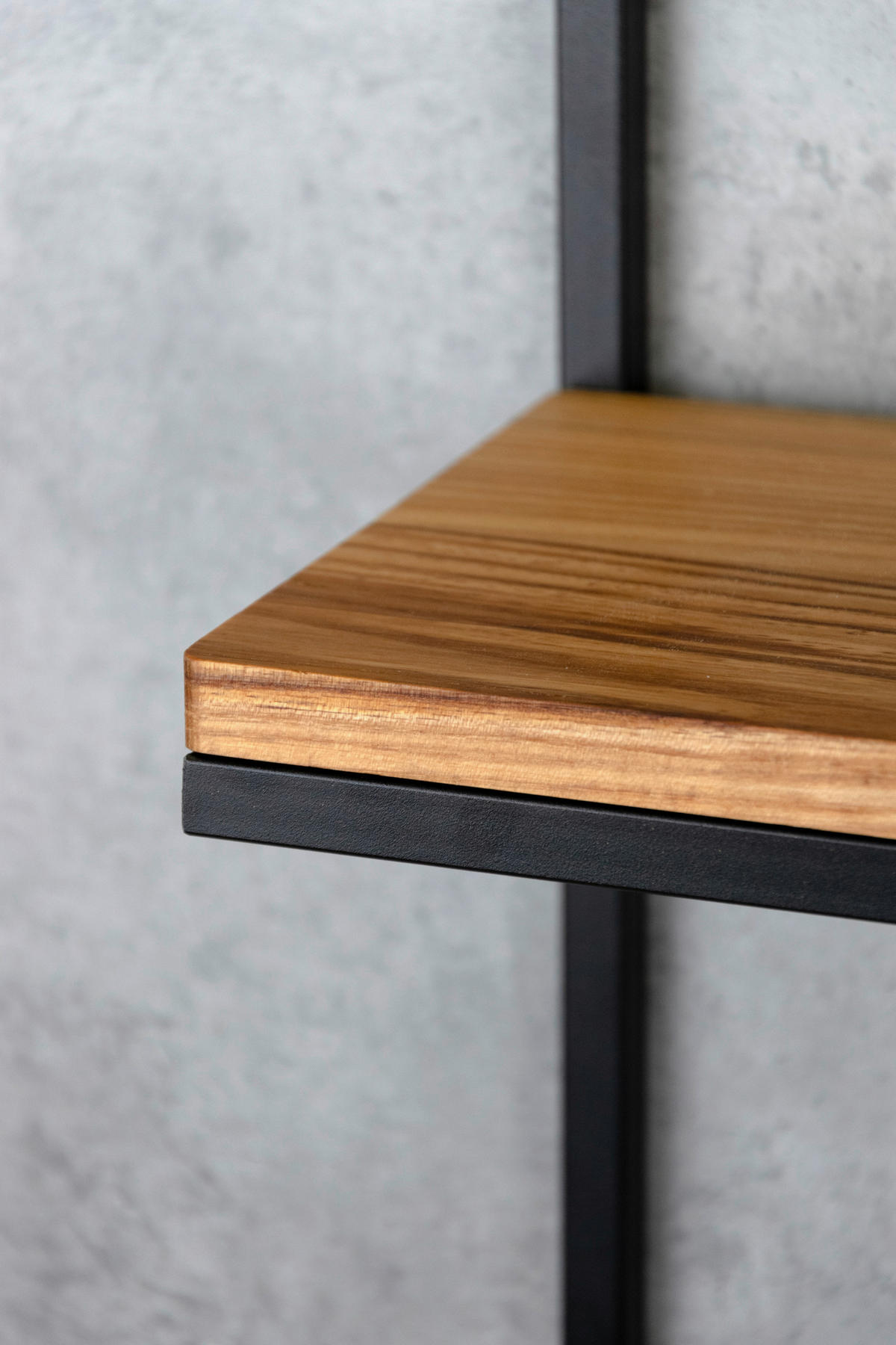 WANDREGAL  - Schwarz, Design, Holz/Metall (23/20/30cm)