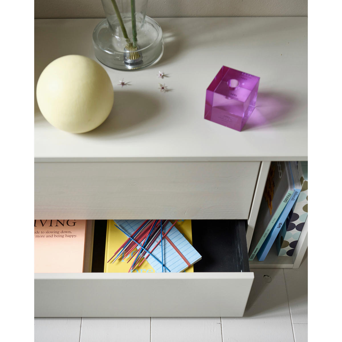 LOWBOARD Settle down 200/45/44 cm 2 Schublade(n) stehend  - Grau, Design, Holz (200/45/44cm) - Livetastic