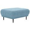 HOCKER Flachgewebe Blau  - Blau/Schwarz, Design, Holz/Textil (93/45/77cm) - Stylife