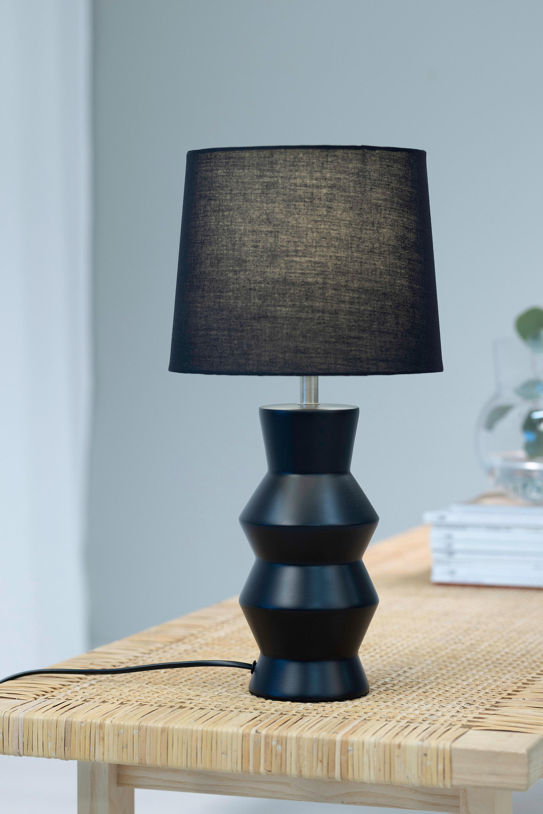 TISCHLEUCHTE - Schwarz, Basics, Keramik/Textil (23/46cm) - Markslöjd
