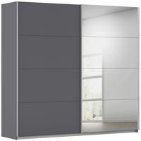 SCHWEBETÜRENSCHRANK 226/210/62 cm,  in Grau, 2 Tür(en)  - Alufarben/Grau, KONVENTIONELL, Holzwerkstoff/Kunststoff (226/210/62cm) - home24