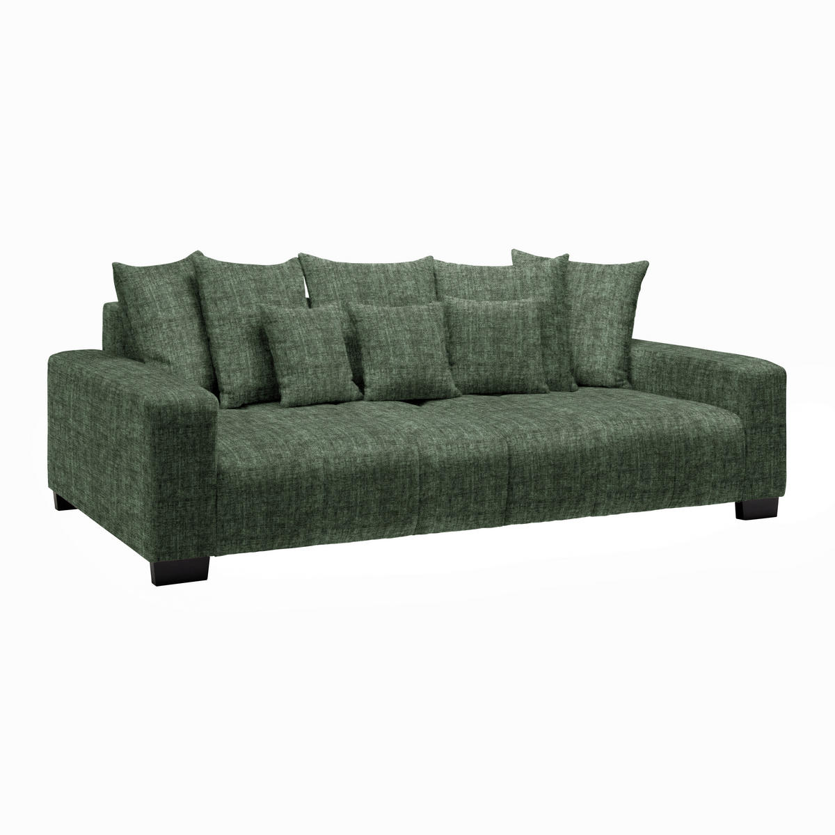 BIG SOFFA i mörkgrön  - svart/mörkgrön, Modern, trä (246/93/124cm) - MID.YOU