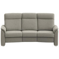 TRAPEZSOFA  in Flachgewebe Schilfgrün  - Schilfgrün/Alufarben, KONVENTIONELL, Textil/Metall (218/107/103cm) - Beldomo Comfort