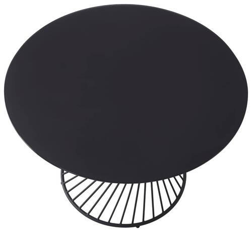 ESSTISCH in Metall, Glas 110/110/76 cm  - Schwarz, Design, Glas/Metall (110/110/76cm) - Ambia Home