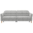 2-SITZER-SOFA  in Webstoff Hellgrau  - Eiche Bianco/Hellgrau, Design, Holz/Textil (234-262/85-106/98-112cm) - Dieter Knoll