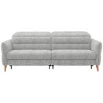 2-SITZER-SOFA  in Webstoff Hellgrau  - Eiche Bianco/Hellgrau, Design, Holz/Textil (234-262/85-106/98-112cm) - Dieter Knoll