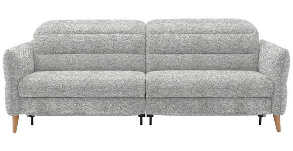 2-SITZER-SOFA  in Webstoff Hellgrau  - Eiche Bianco/Hellgrau, Design, Holz/Textil (234-262/85-106/98-112cm) - Dieter Knoll