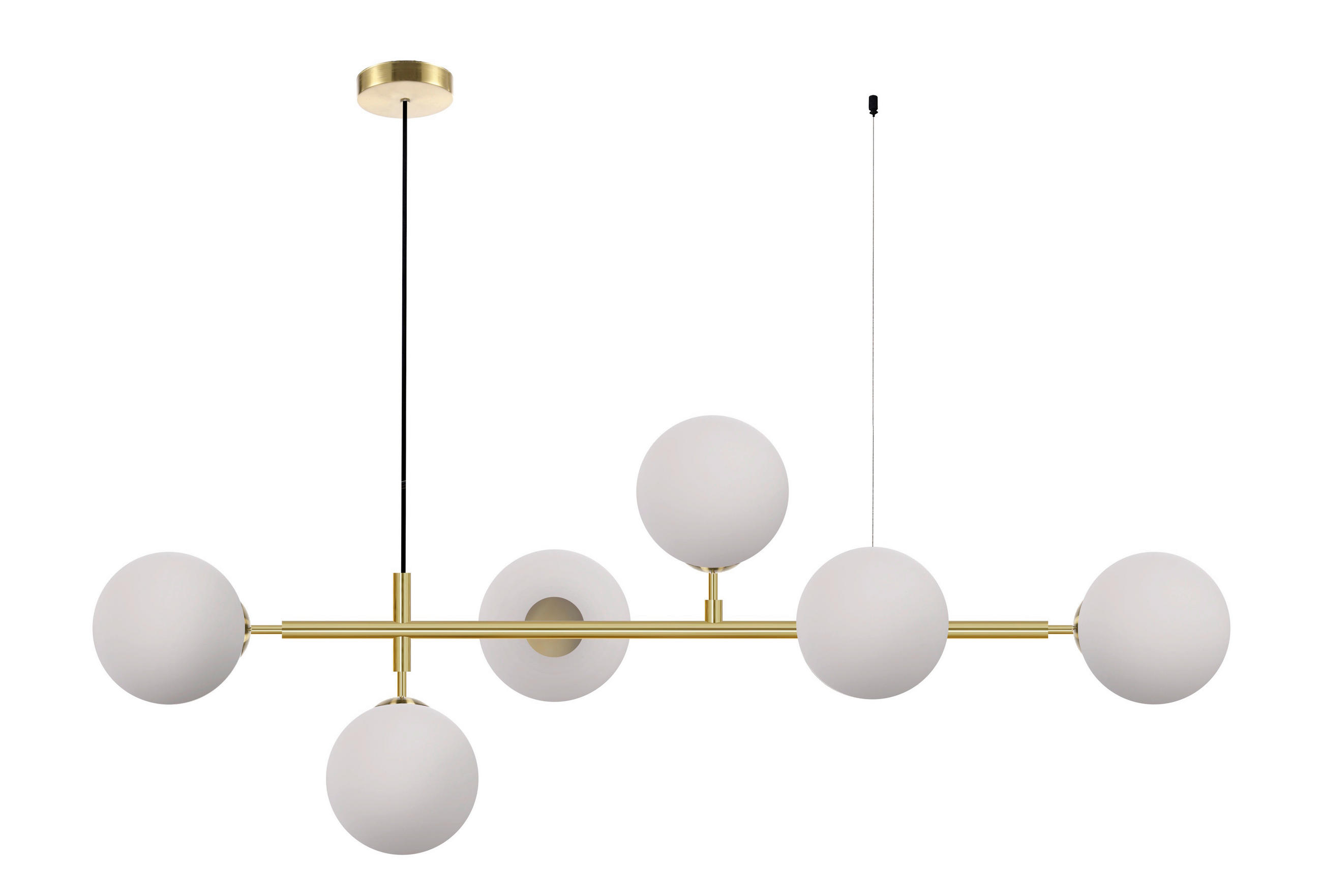 HÄNGELEUCHTE Alisa 121/129/39 cm  - Goldfarben, KONVENTIONELL, Metall (121/129/39cm)