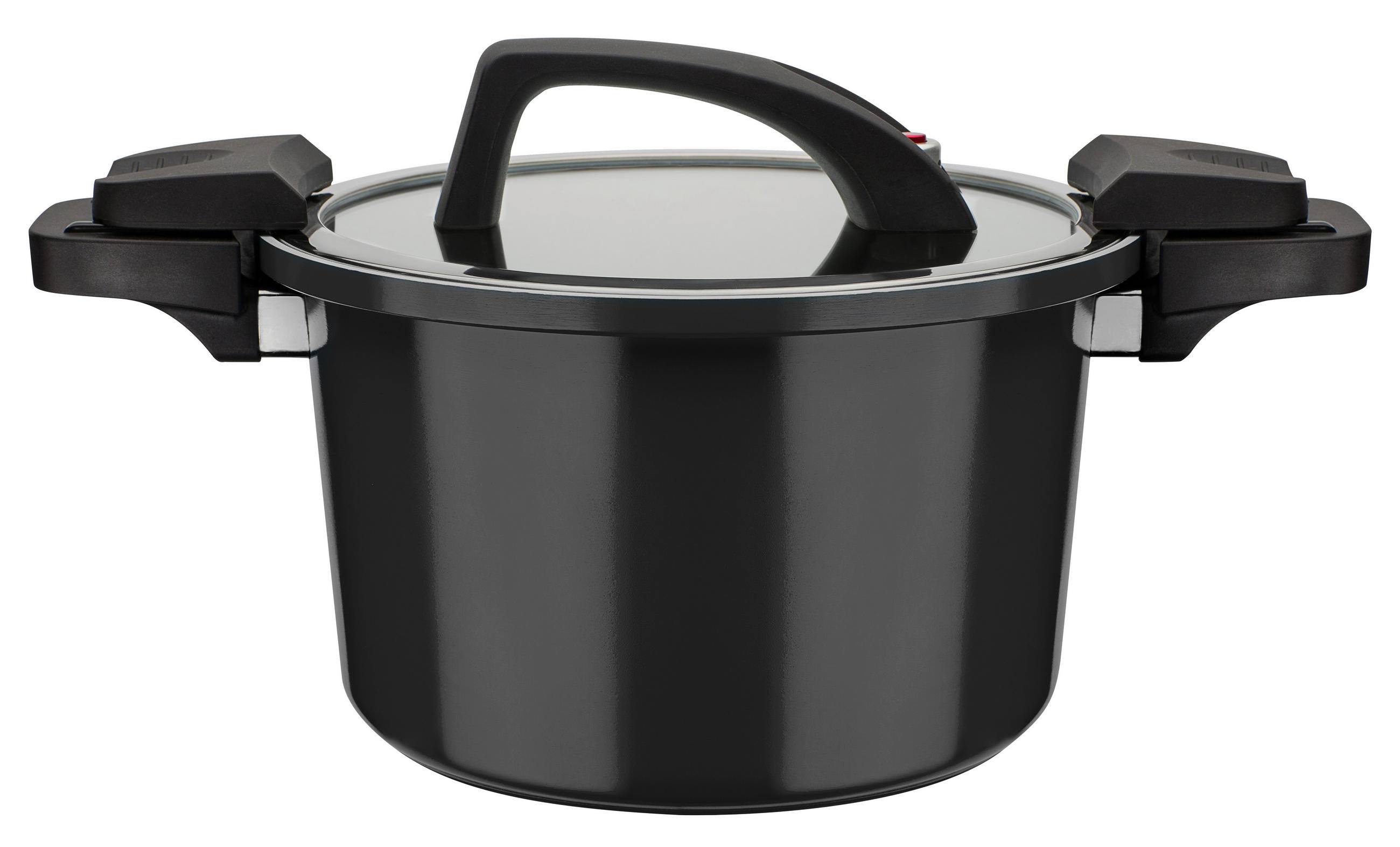 KOCHTOPF Energiespartopf 6 l  - Schwarz, Basics, Metall (24/16cm) - GSW