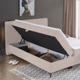 BOXBETT 180/200 cm  in Hellrosa  - Hellrosa/Schwarz, Design, Holz/Holzwerkstoff (180/200cm) - Xora