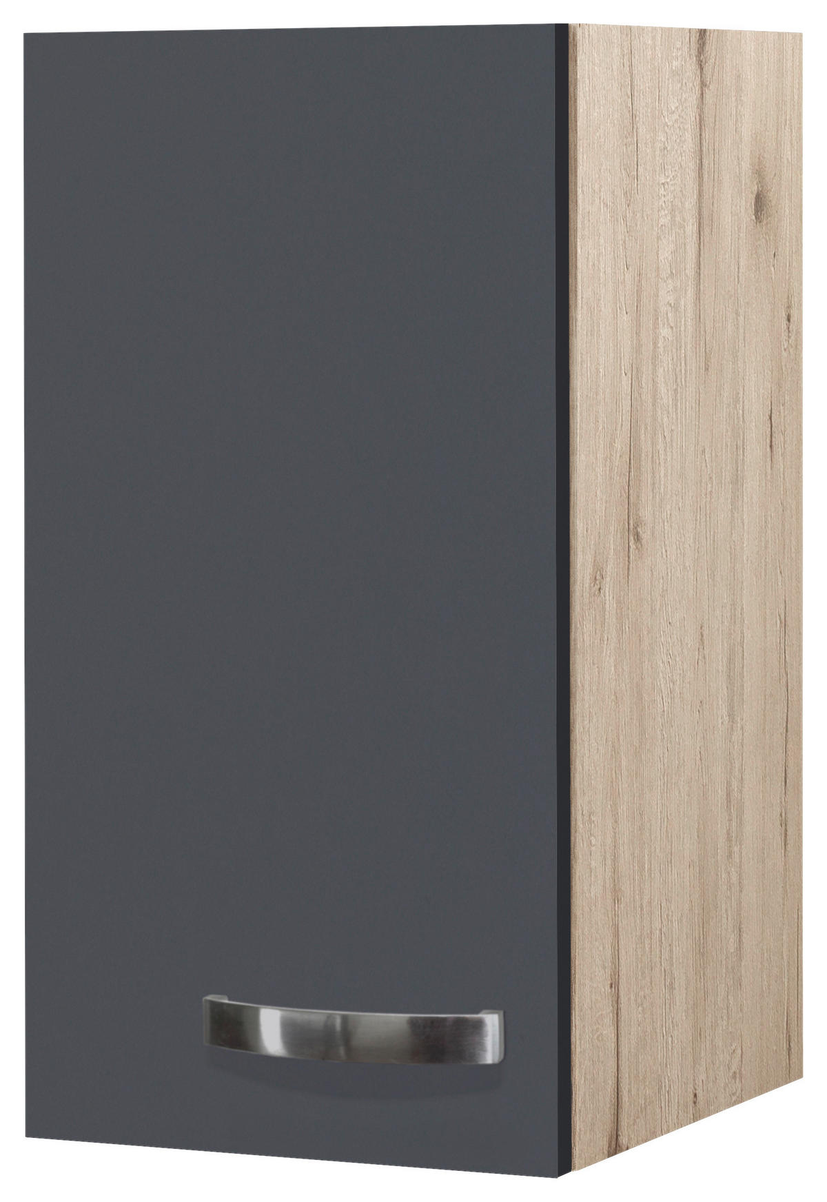 KÜCHENOBERSCHRANK 30/54/32 cm  in Dunkelgrau, Eiche San Remo  - Edelstahlfarben/Dunkelgrau, MODERN, Holzwerkstoff/Metall (30/54/32cm) - FlexWell
