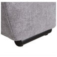 BIGSOFA Flachgewebe Grau  - Schwarz/Grau, KONVENTIONELL, Holz/Textil (280/67/120cm) - Carryhome