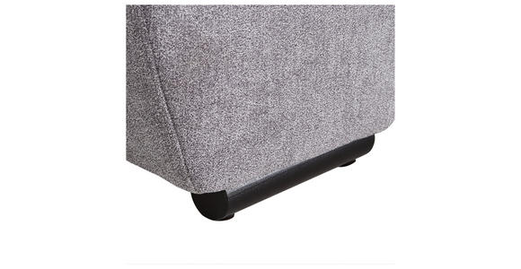 BIGSOFA Flachgewebe Grau  - Schwarz/Grau, KONVENTIONELL, Holz/Textil (280/67/120cm) - Carryhome