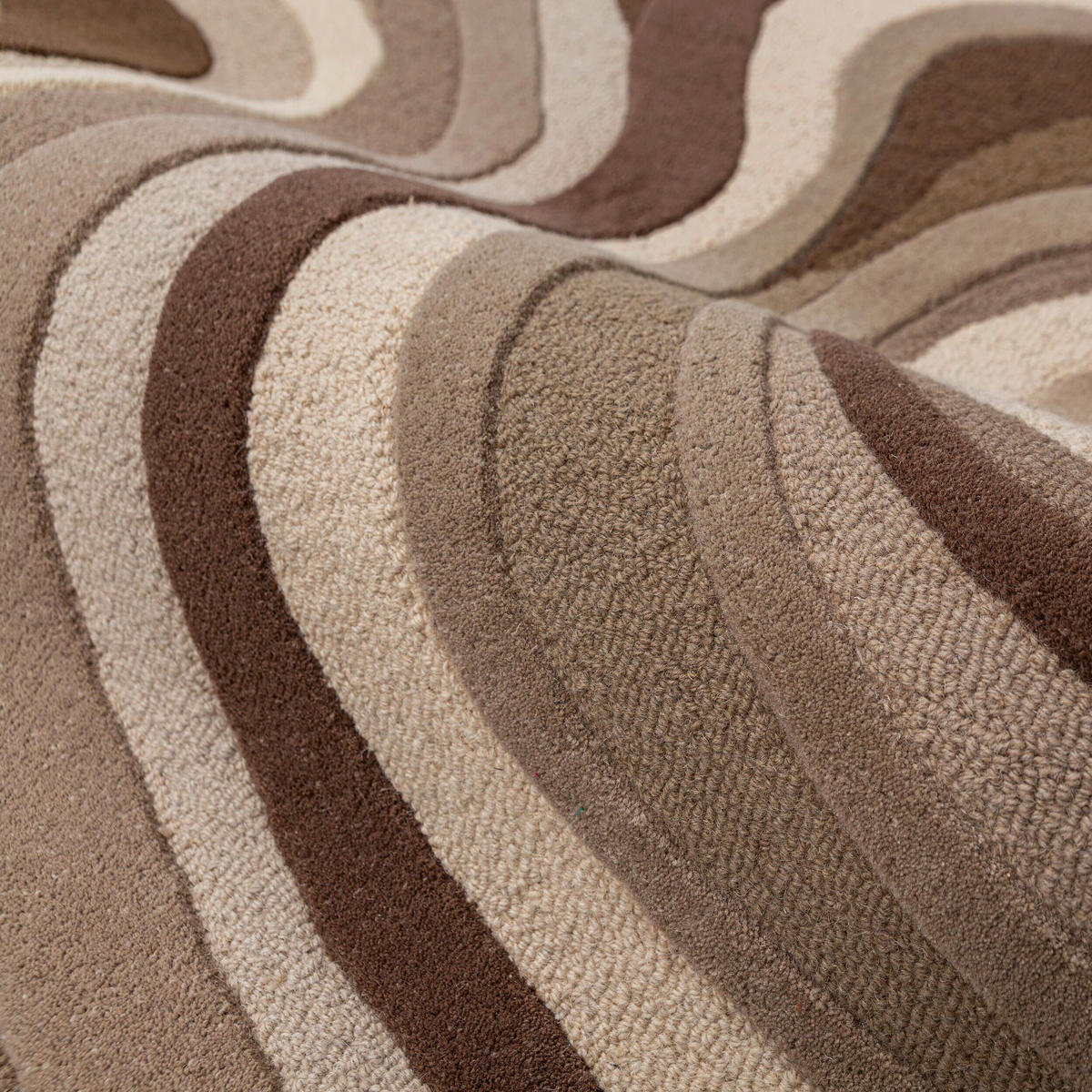 WOLLTEPPICH 200/290 cm Envy Beigebraun oval  - Beigebraun, Basics, Textil (200/290cm) - Flair Rugs