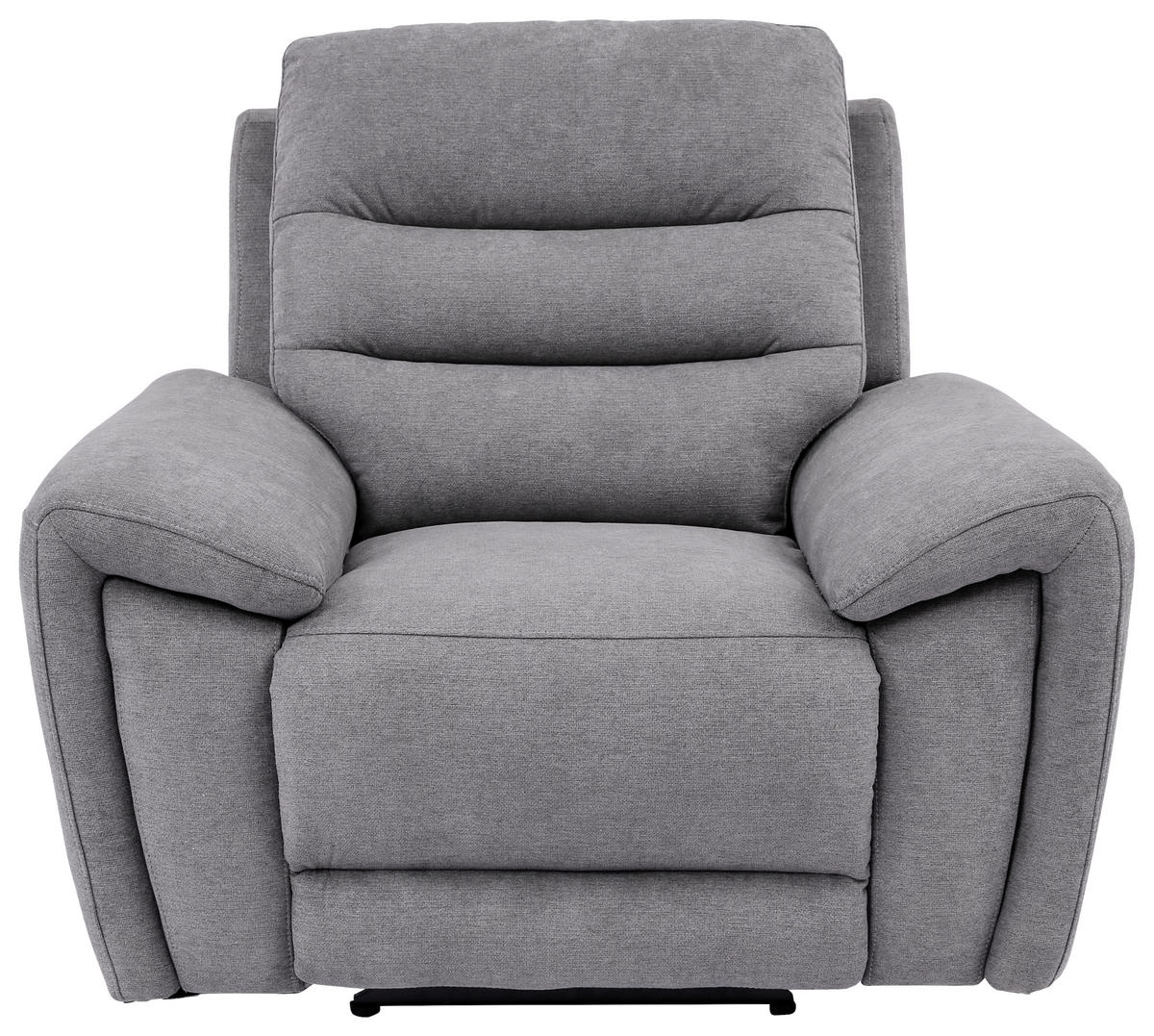 RELAXFÅTÖLJ i trä, textil grå  - grå/svart, Klassisk, trä/textil (111,5/94/100cm) - Xora