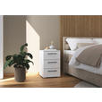 NACHTSCHRANK 40/61/42 cm  - Edelstahlfarben/Alufarben, Basics, Holzwerkstoff/Kunststoff (40/61/42cm) - Xora