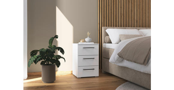 NACHTSCHRANK 40/61/42 cm  - Edelstahlfarben/Alufarben, Basics, Holzwerkstoff/Kunststoff (40/61/42cm) - Xora