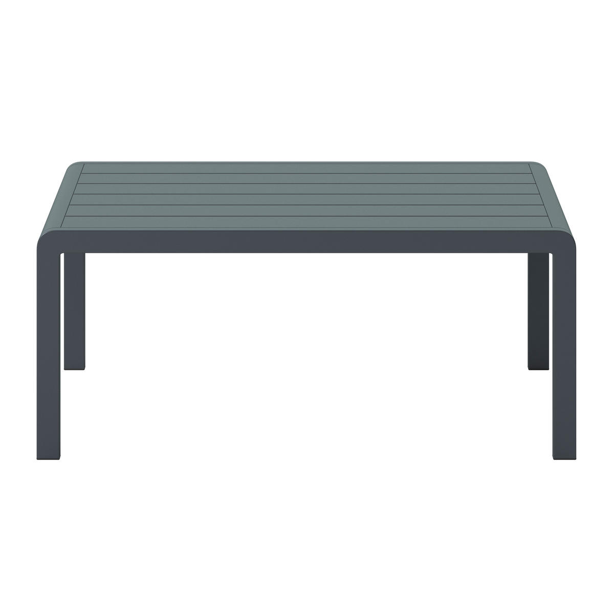 LOUNGEGARNITUR 4-teilig   Aluminium  - Dunkelgrau, MODERN, Textil/Metall - Luca Bessoni