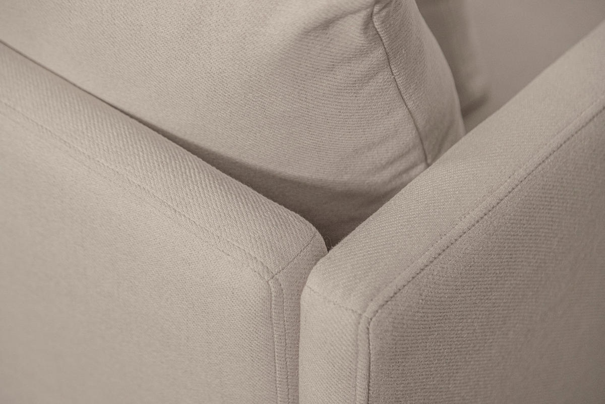 FÅTÖLJ i metall, textil, trä beige  - beige/brun, Klassisk, metall/trä (105/84/98cm) - Best Price