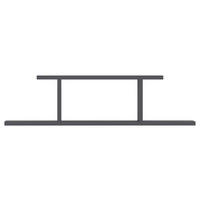 WANDREGAL 90/23,2/19,6 cm  - Anthrazit, Design, Holzwerkstoff (90/23,2/19,6cm) - MID.YOU