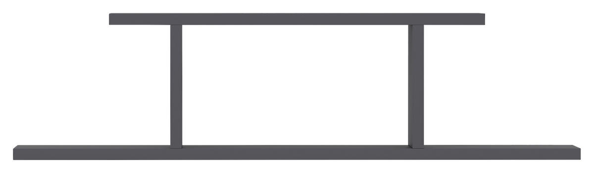 WANDREGAL 90/23,2/19,6 cm  - Anthrazit, Design, Holzwerkstoff (90/23,2/19,6cm) - MID.YOU