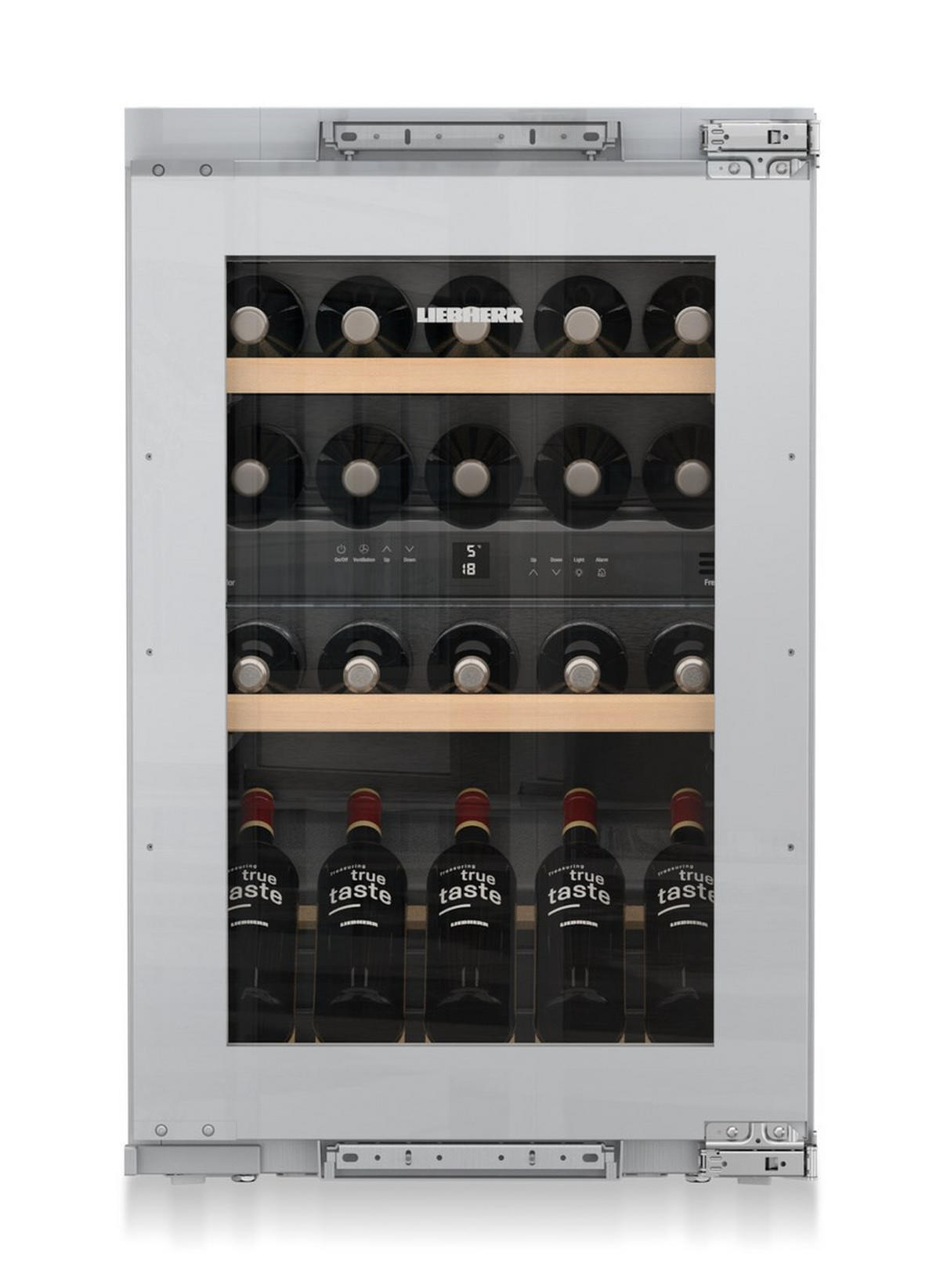 WEINKÜHLSCHRANK EWTDF1653-21  - Silberfarben, Basics, Glas/Kunststoff (56-57/87,4-89/55cm) - Liebherr
