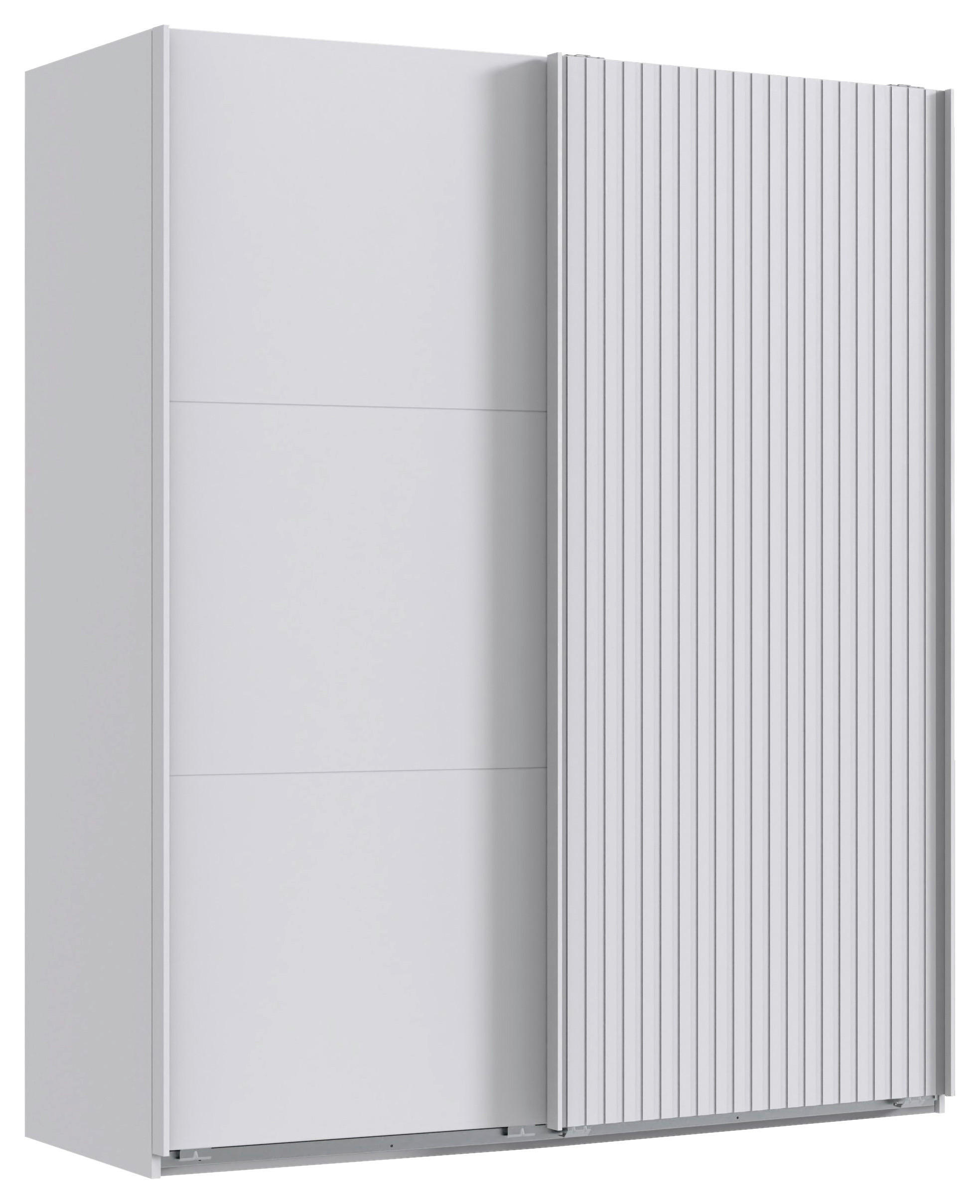 Schwebetürenschrank Andorra Weiß B: 200 cm