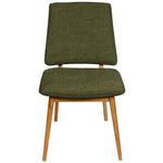 STUHL  Stoffauswahl Webstoff  - Eichefarben/Olivgrün, MODERN, Holz/Textil (48/89,5/60cm) - Carryhome