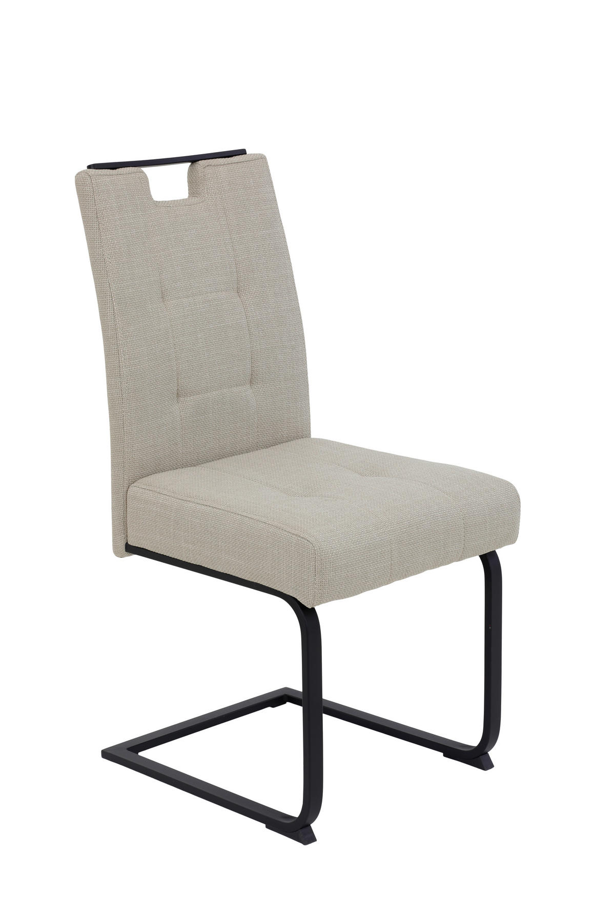 TISCHGRUPPE   - Eichefarben/Beige, MODERN, Textil/Metall (140 - 180/76/90cm) - MID.YOU