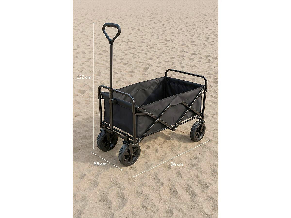 KOLICA VIŠENAMJENSKA crna  metal, tekstil   - crna, Basics, metal/tekstil (94/56/122cm)