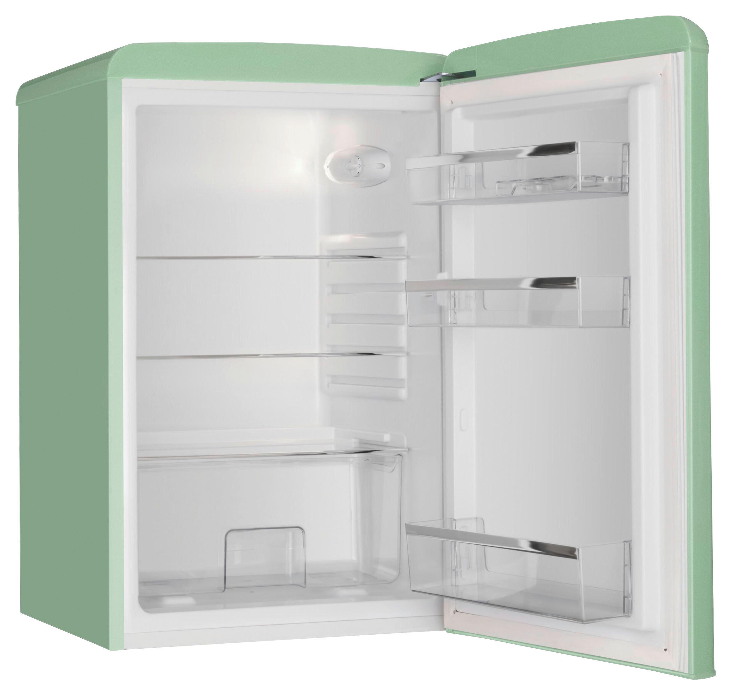 KÜHLSCHRANK 55/86/61,5 cm VKS15623-1M  - Mintgrün, Basics, Glas/Metall (55/86/61,5cm) - Amica