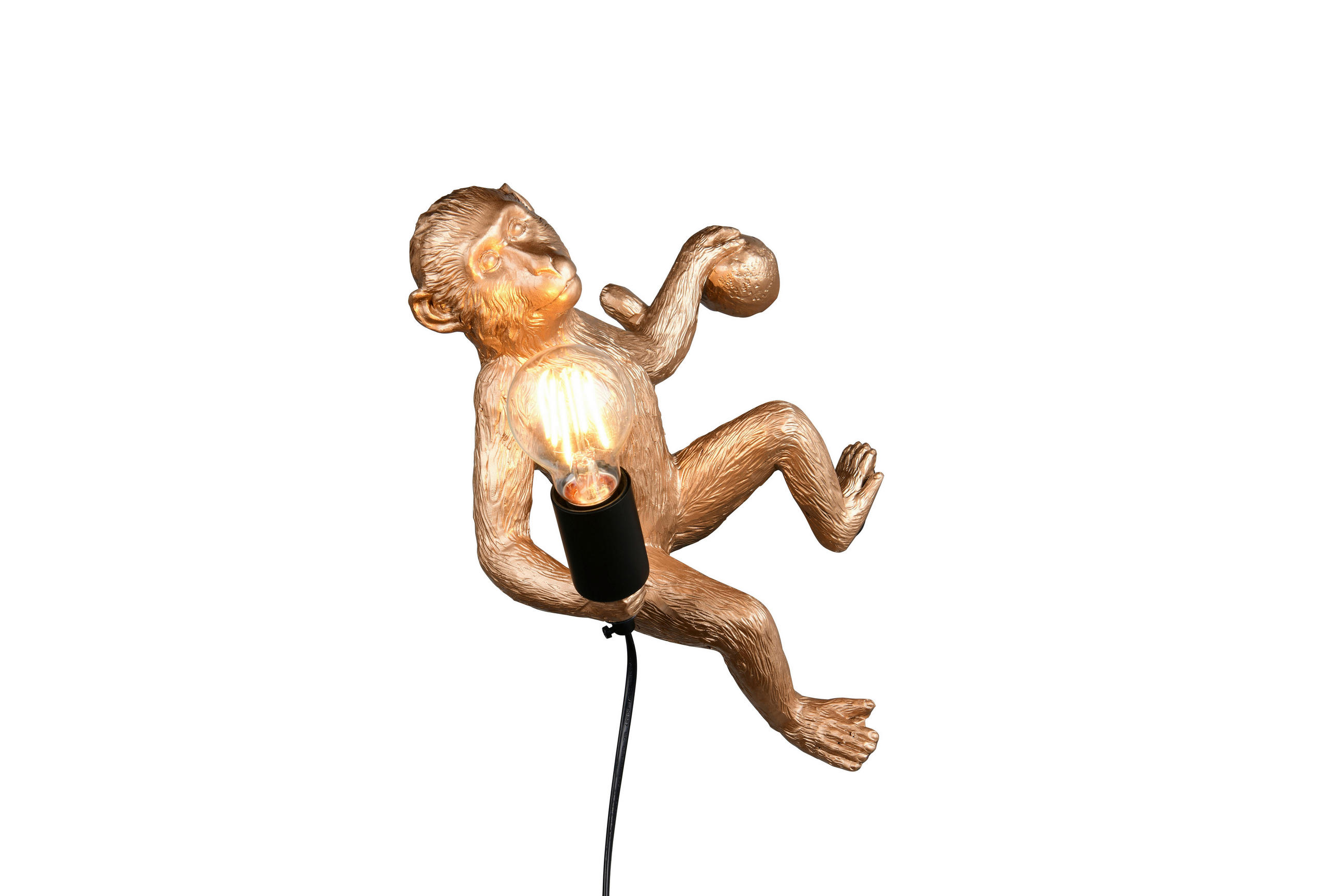 WANDLEUCHTE 35/20/36,5 cm   - Goldfarben/Schwarz, LIFESTYLE, Kunststoff/Metall (35/20/36,5cm)