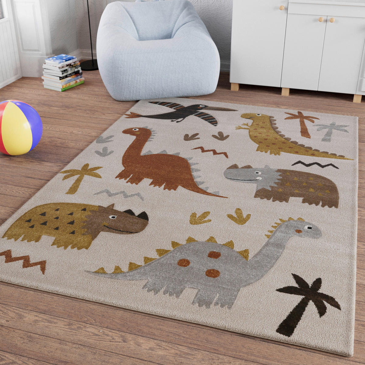 KINDERTEPPICH 200/290 cm T-Rex & Friends Dinosaurier  - Multicolor, Basics, Textil (200/290cm) - WECON HOME