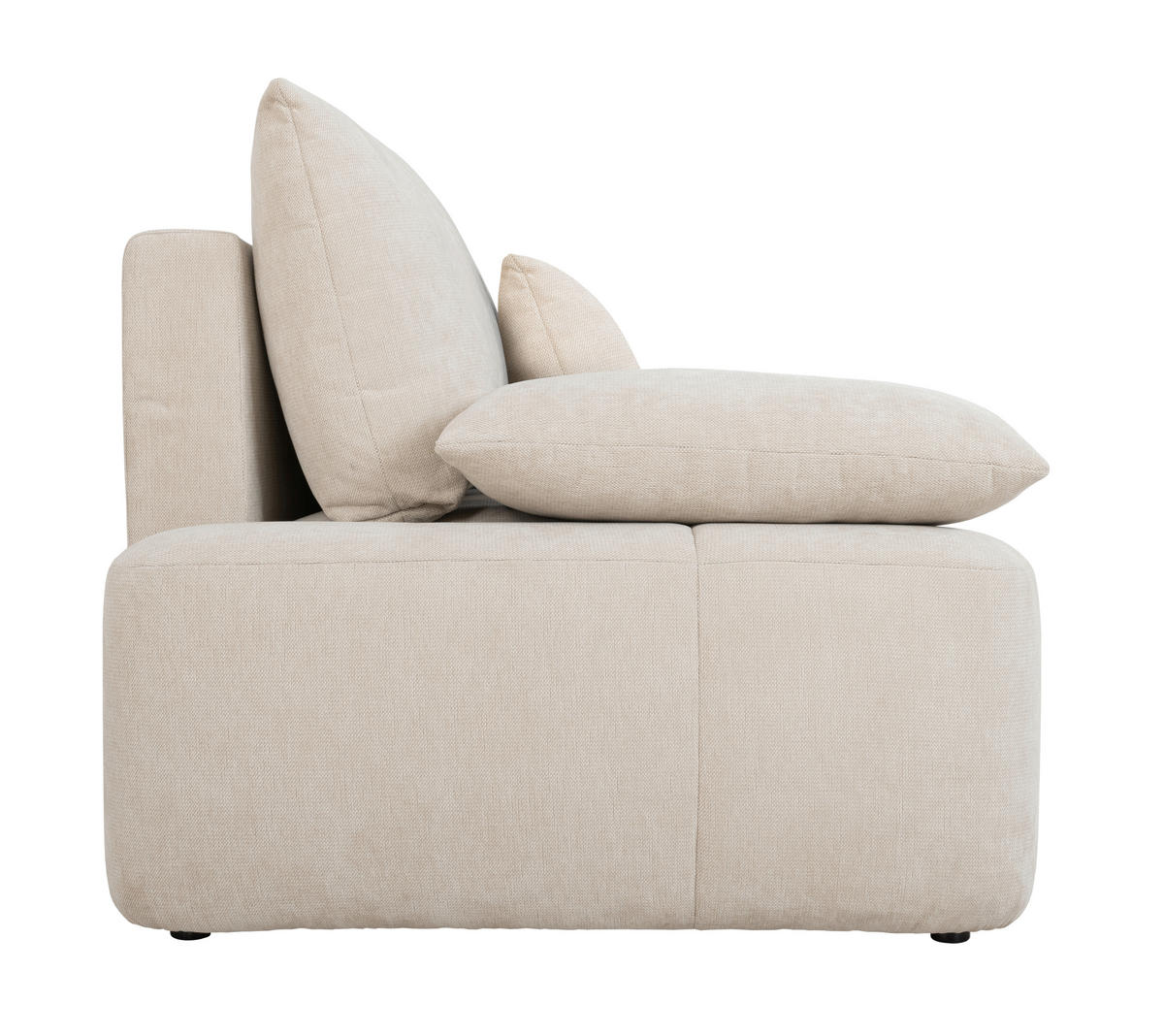 SCHLAFSOFA  in Beige  - Beige/Schwarz, Design, Kunststoff/Textil (240/93/108cm) - MID.YOU