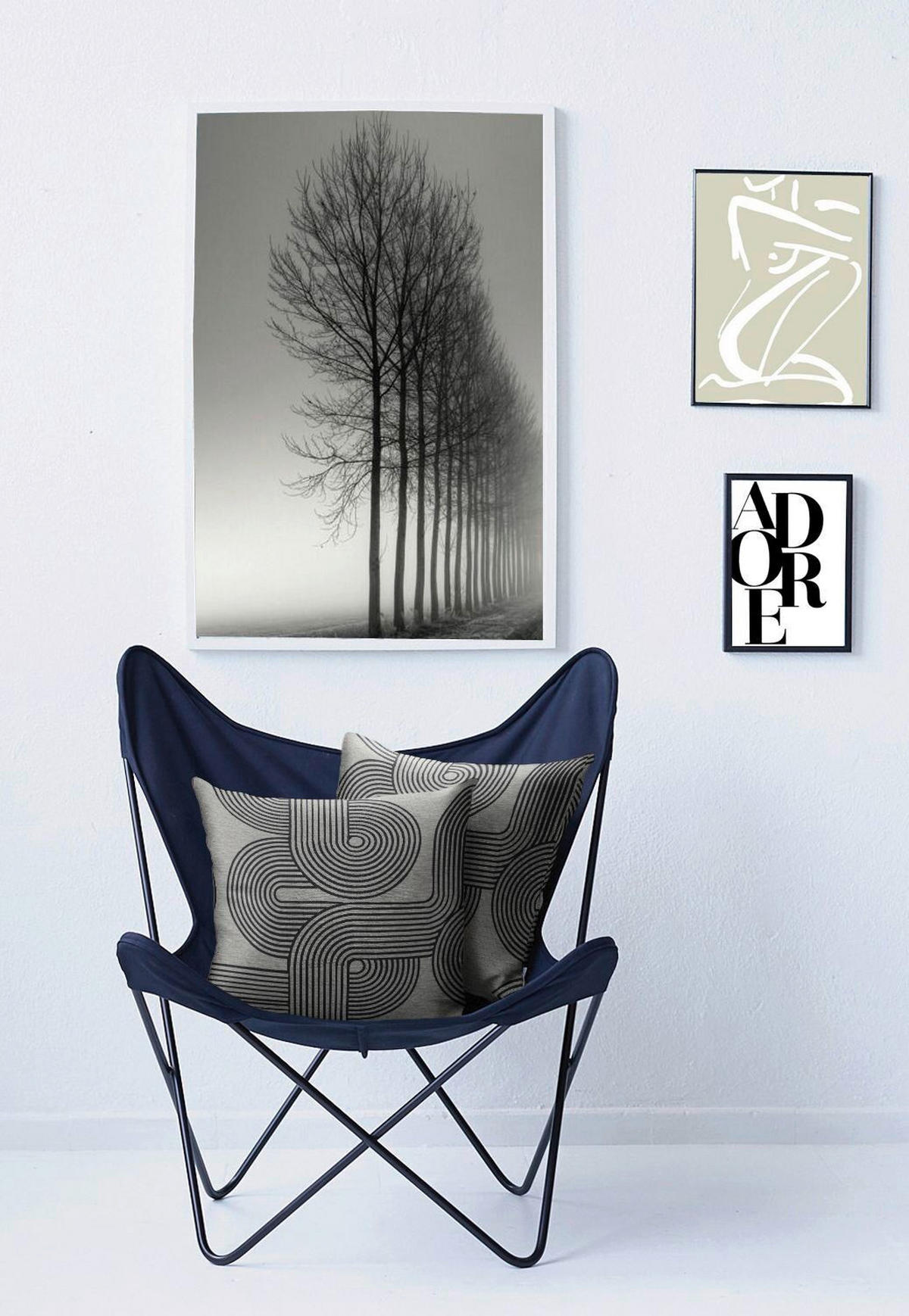 KISSENHÜLLE 46/46 cm  - Anthrazit, Design, Textil (46/46cm) - Apelt