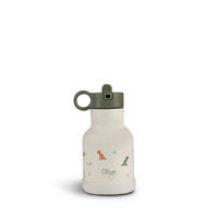 KINDERTRINKFLASCHE  - Weiss, Basics, Kunststoff/Metall (7,4/15,5cm)