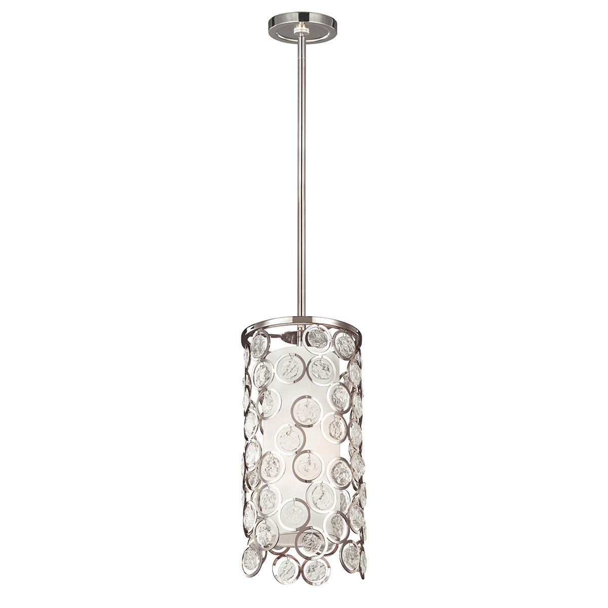 HÄNGELEUCHTE Elstead Lexi 17.8/53.3 cm   - Nickelfarben, KONVENTIONELL, Metall (17.8/53.3cm) - Elstead Lighting