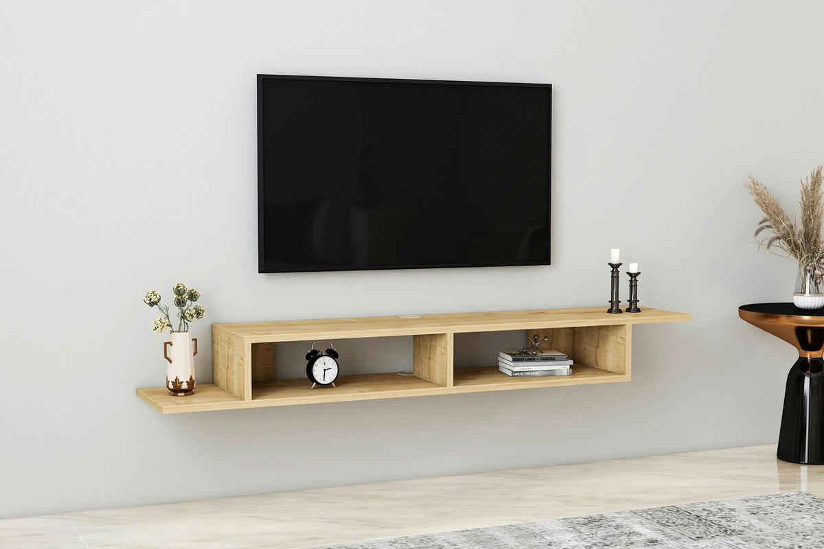 WANDBOARD in 149/16,4/29,6 cm Eichefarben  - Eichefarben, Design, Holzwerkstoff (149/16,4/29,6cm) - Livetastic
