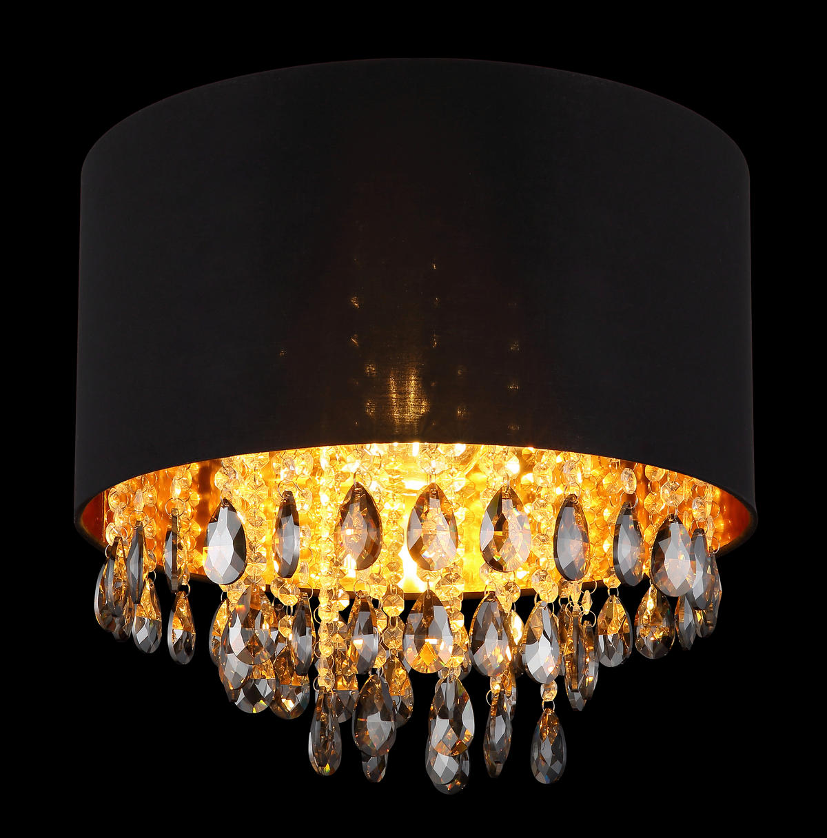 DECKENLEUCHTE  40/33 cm    - Klar/Goldfarben, Konventionell, Glas/Kunststoff (40/33cm) - Globo