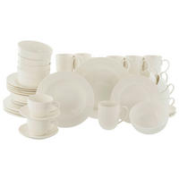 KOMBISERVICE Fleur Royal 42-teilig  - Weiß, Basics, Keramik - Creatable