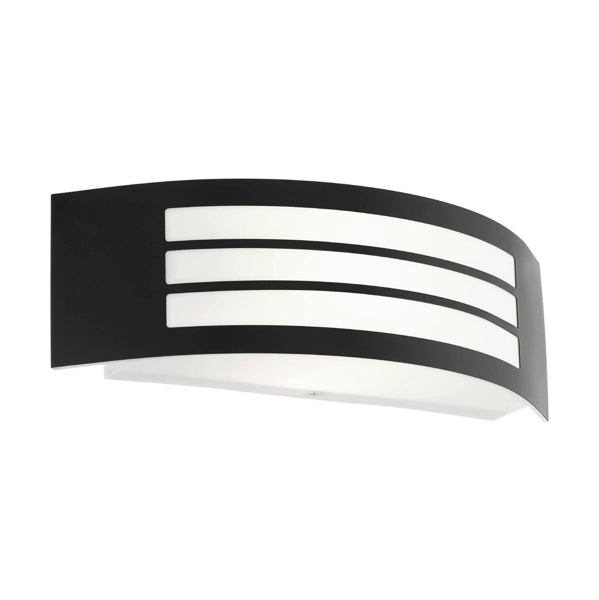 VÄGGLAMPA FÖR UTOMHUS - vit/svart, Basics, metall/plast (31/10/9cm) - Eglo